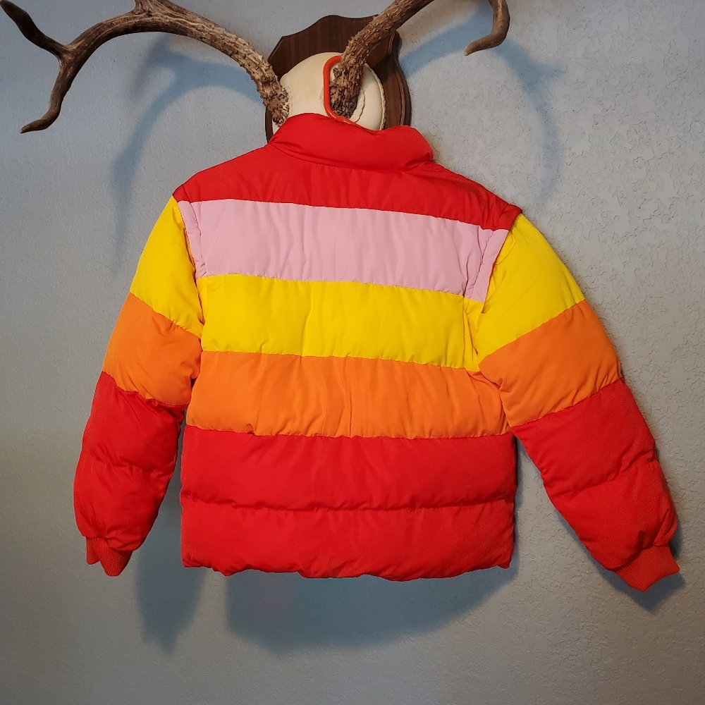 NWT Women's XXS Lego Puffer Jacket Puffer Vest. BRIGHT! Color block. - Picture 2 of 6